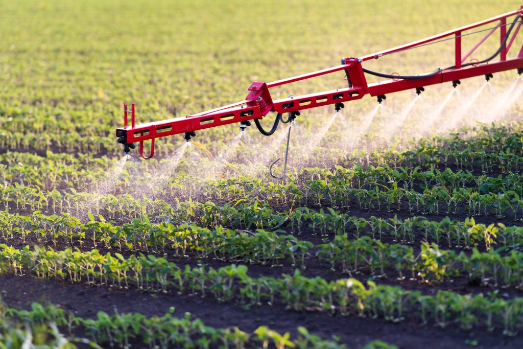 Nozzle of the tractor sprinklers